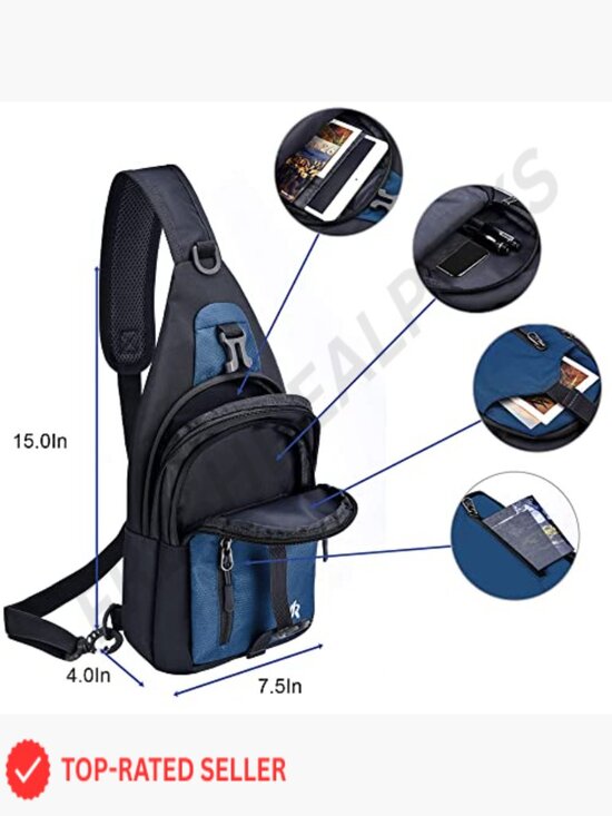 Lightweight Sling Backpack Travel Hiking Crossbody Bag Hands-Free Casual Daypack main image 2